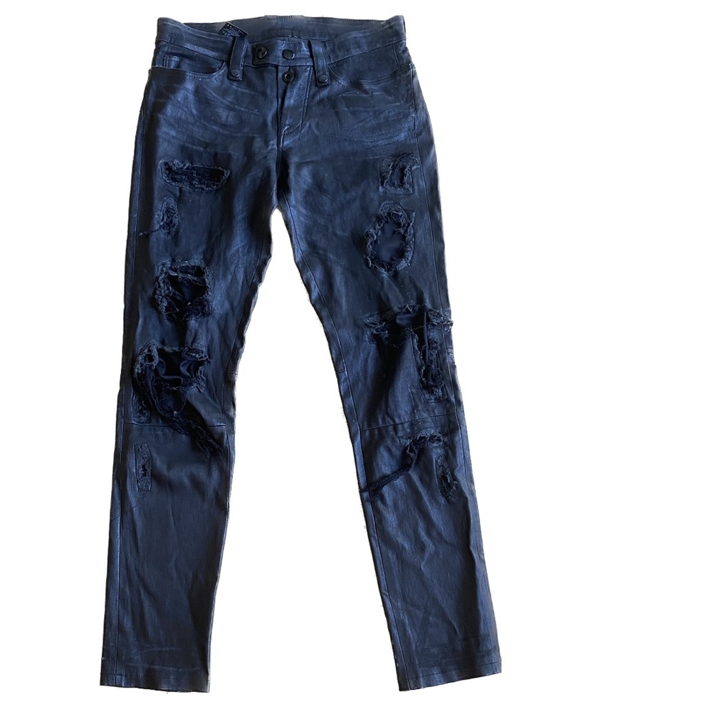 UNRAVEL LEATHER PANTS